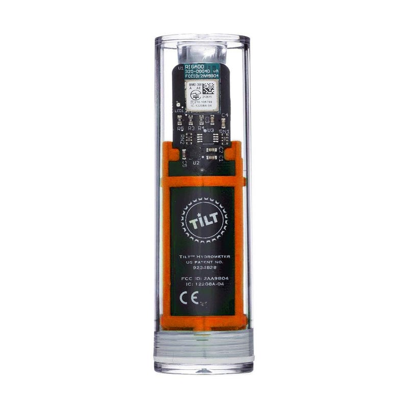 Tilt Wireless Orange Hydrometer and Thermometer: Patented Brewing Technology for Precision Monitoring & Control for Fermentation of Beer, Wine, Cider, Mead & More - Image 1